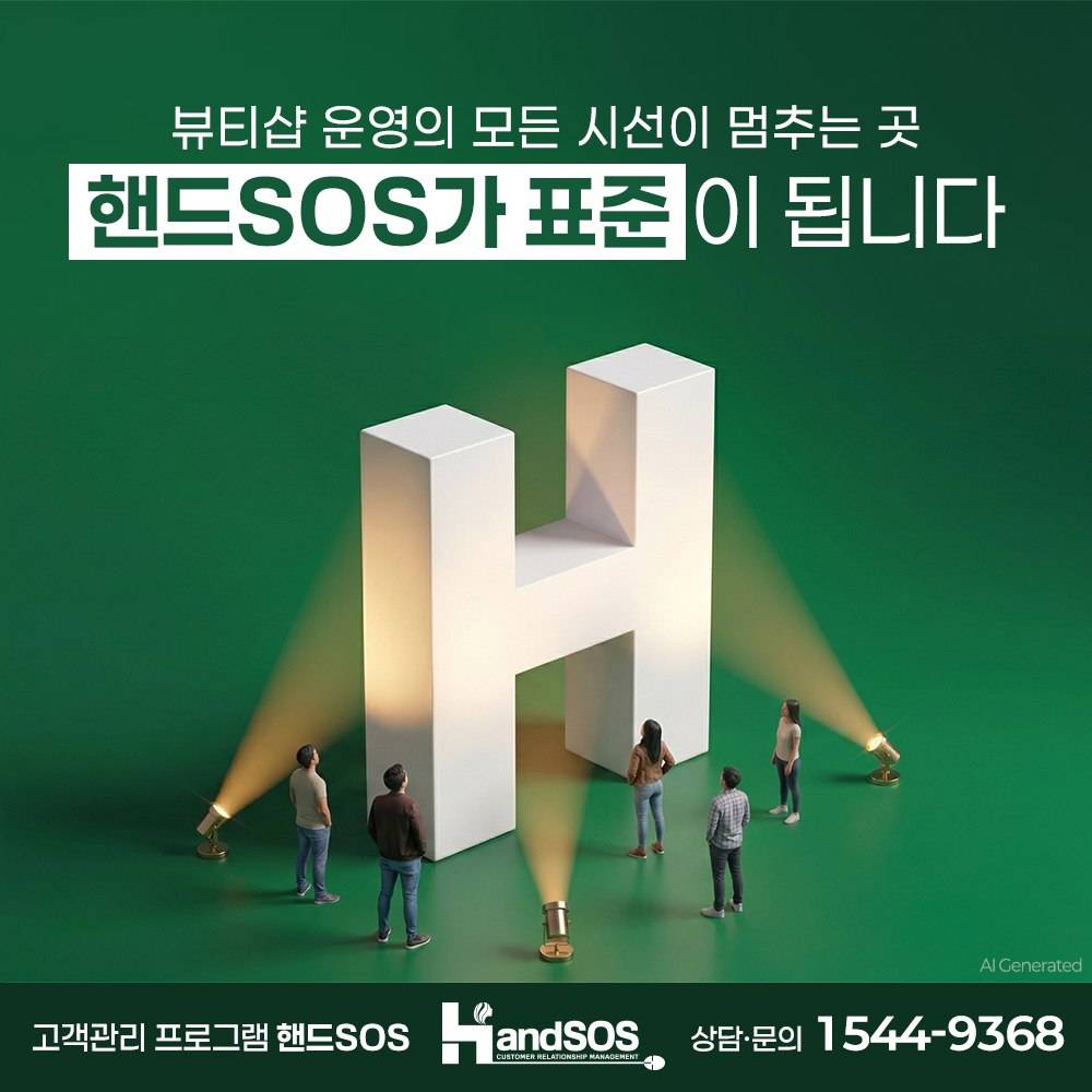 고객관리 프로그램 핸드SOS가 표준이 됩니다!