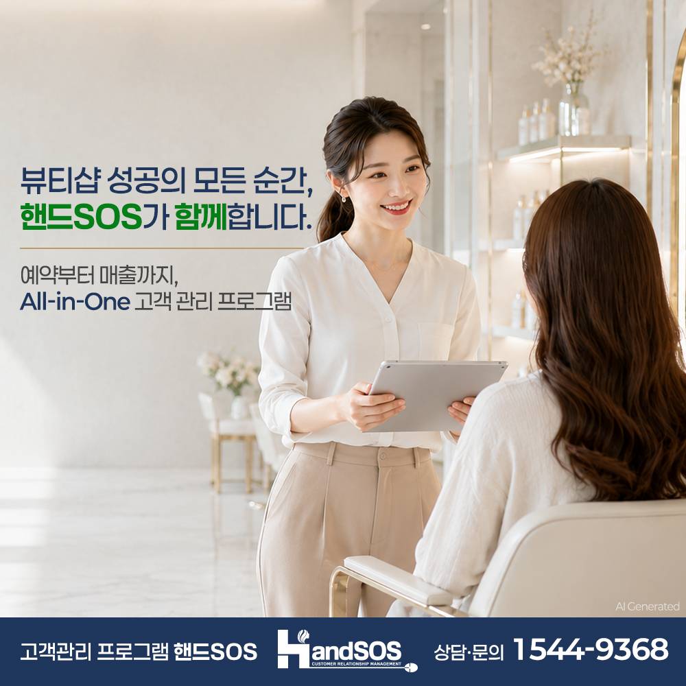 뷰티샵 성공의 모든 순간과 함께 합니다.